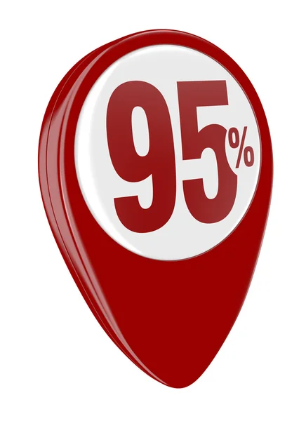 Percentage pictogram — Stockfoto