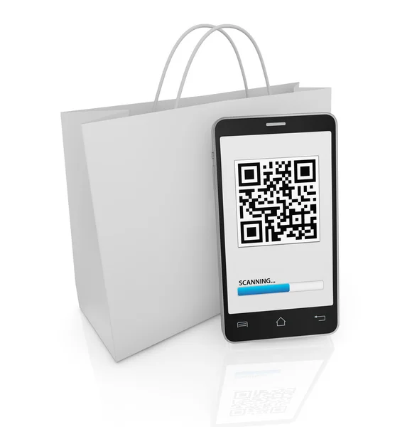 Código QR — Fotografia de Stock