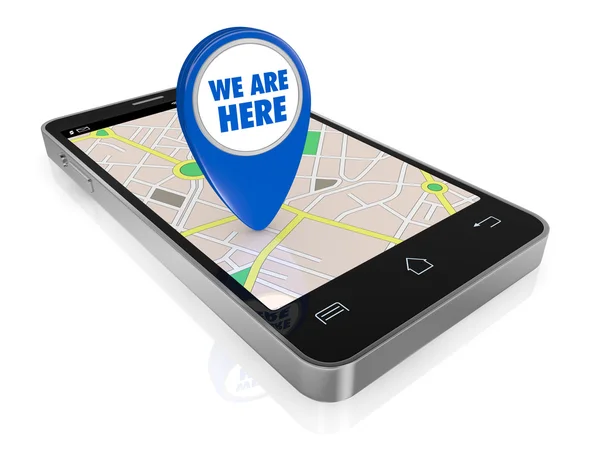 Applicazione gps — Foto Stock