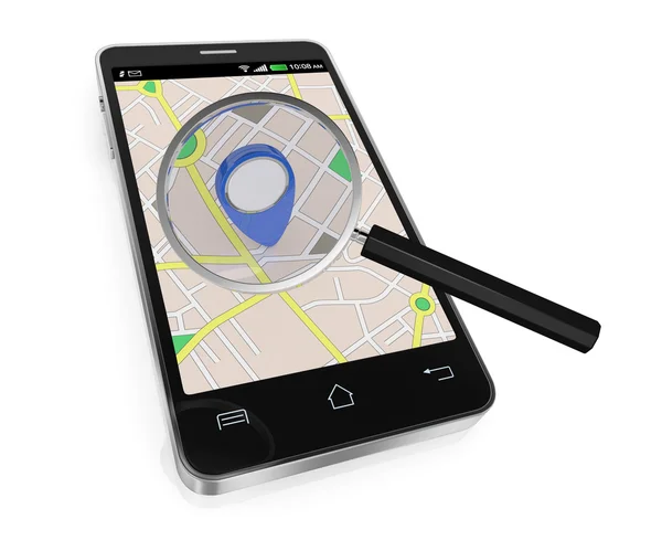 Applicazione gps — Foto Stock