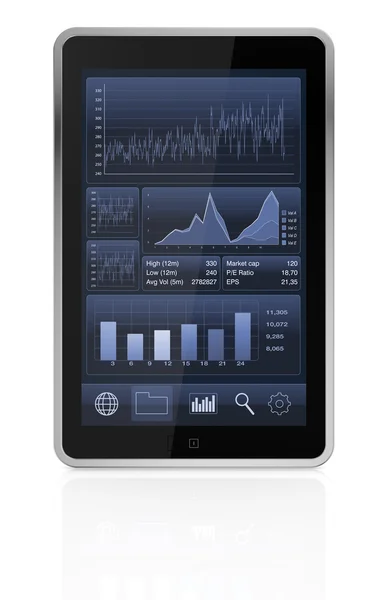 Фондовый рынок и технологии, концепция — стоковое фото