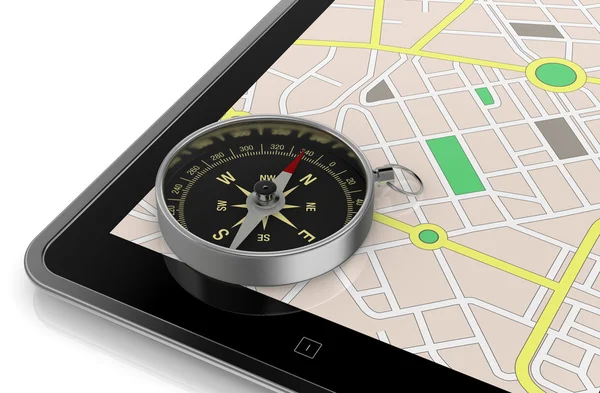 Applicazione gps — Foto Stock