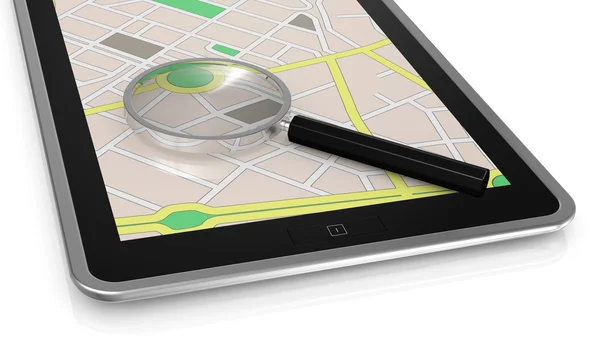 Applicazione gps — Foto Stock