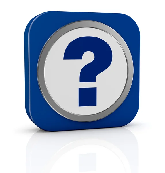 Question mark icon — Stock Photo, Image