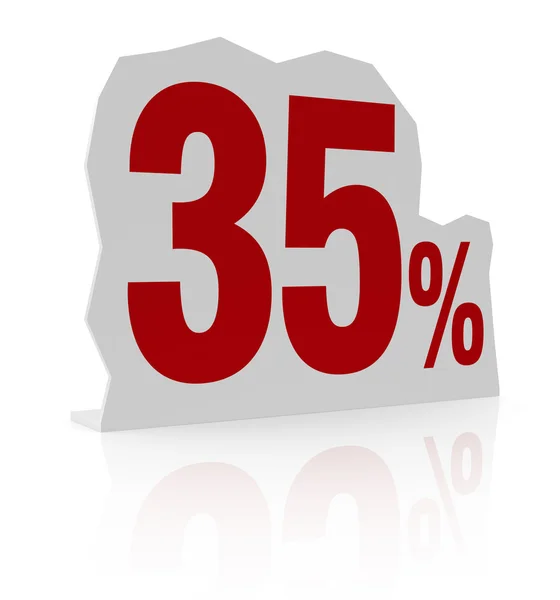 Percentage pictogram — Stockfoto