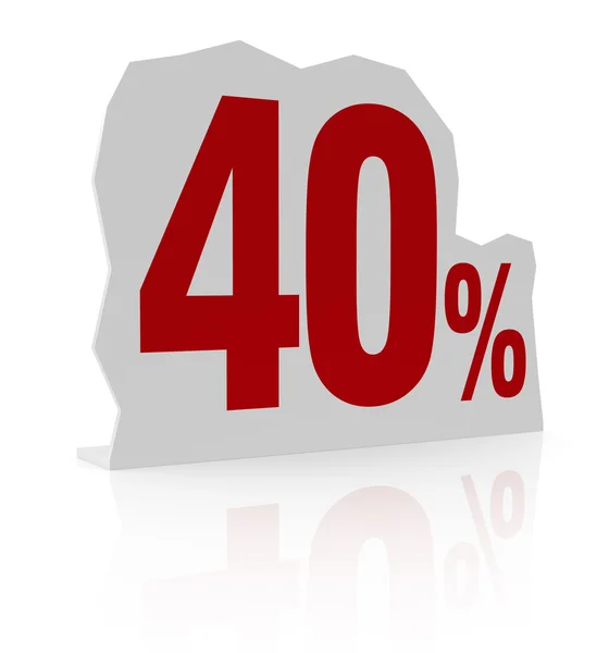 Percent icon — Stock Photo, Image