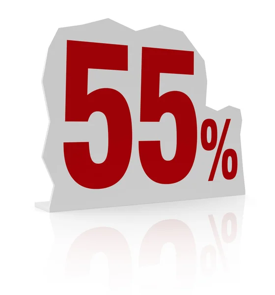 Percentage pictogram — Stockfoto