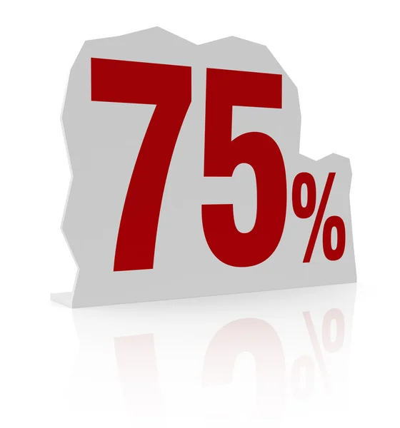 Percentage pictogram — Stockfoto