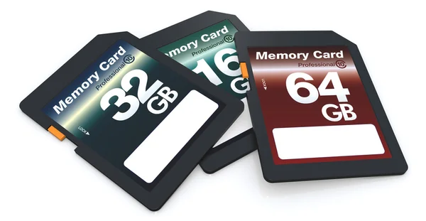 Paměťové karty SD — Stock fotografie