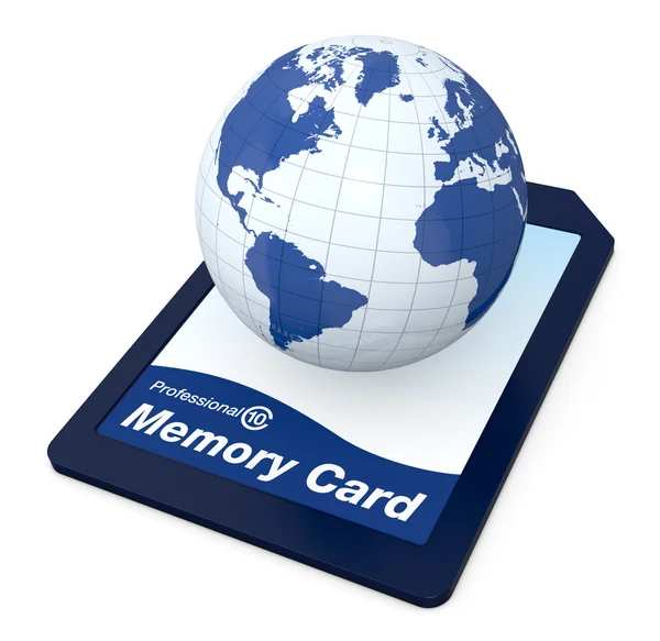 Todos sus datos en una tarjeta de memoria —  Fotos de Stock