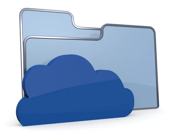 Folder icon cloud — Stock Photo, Image