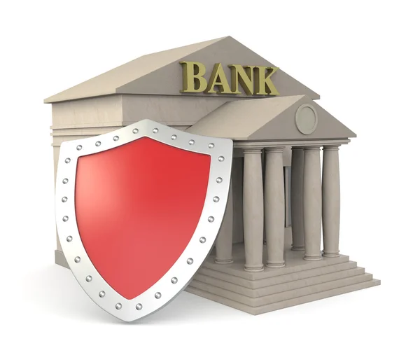 Bank veiligheidsconcept — Stockfoto