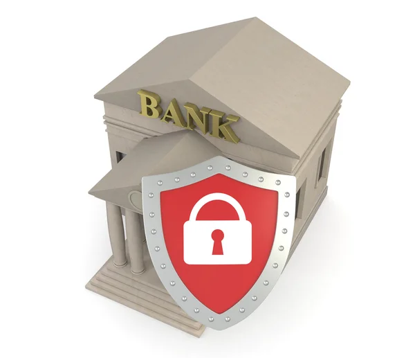 Bank veiligheidsconcept — Stockfoto