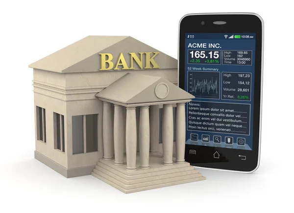 Banca online — Fotografia de Stock