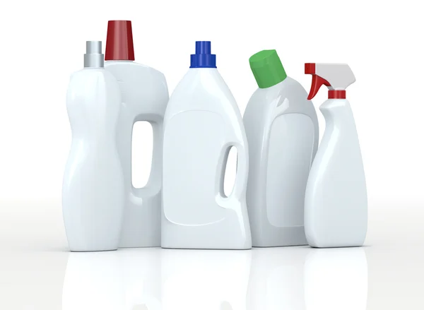 Detergent bottles — Stock Photo, Image