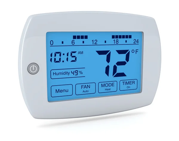Digitální termostat — Stock fotografie