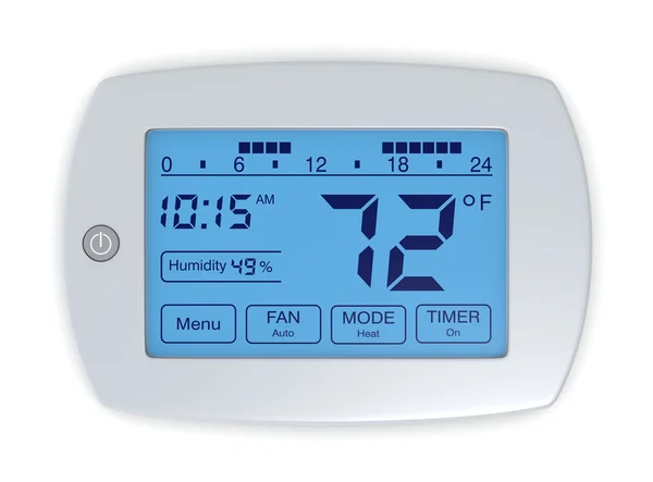 Digitales Thermostat — Stockfoto