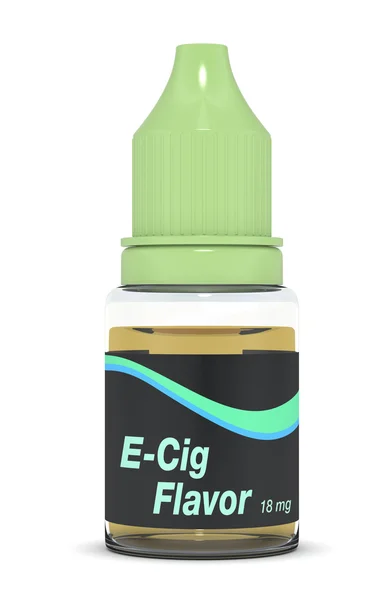 E-cig lezzet şişe — Stok fotoğraf