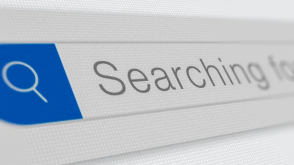 Search Bar Illustration Close Computer Screen Web Browser Search Bar — Stock Photo, Image