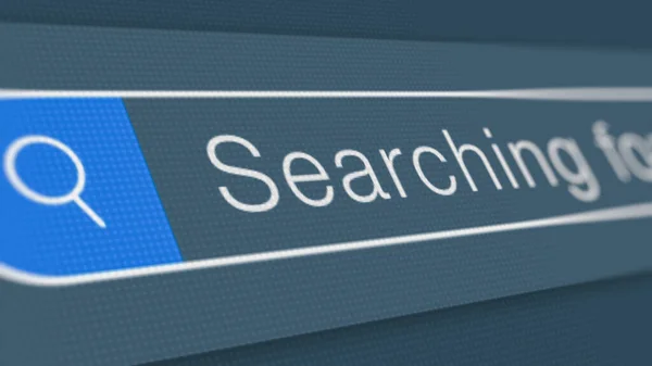 Search Bar Animation Close Computer Screen Web Browser Search Bar — Stock Photo, Image