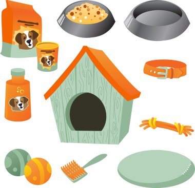köpek bakım Icon set