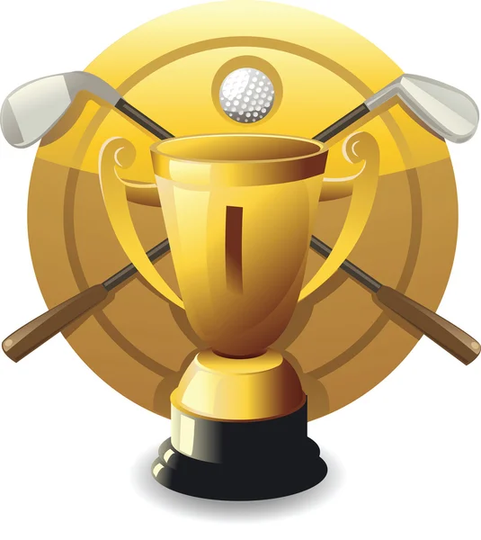 Prêmio de golfe vetorial — Vetor de Stock