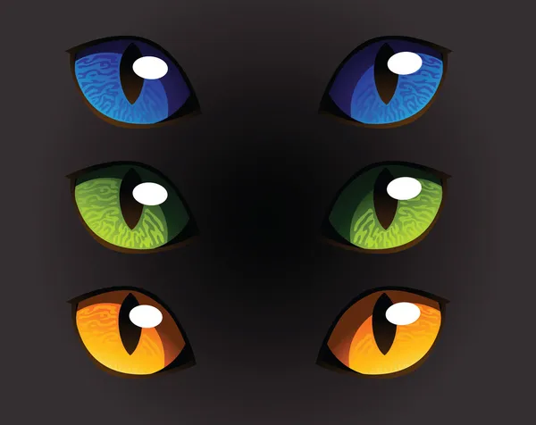 Wild Cat Eyes — Stock Vector