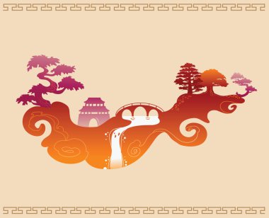 Abstract Decorative Chinese Background