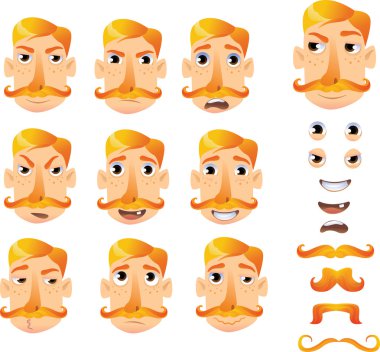 mizah için Karikatür yüzler