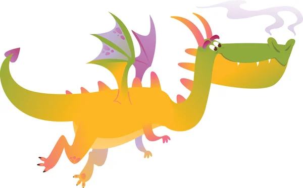 Dragones de dibujos animados en el vector 1 — Archivo Imágenes Vectoriales