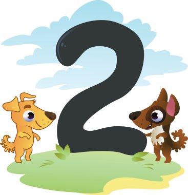 Çocuklar için tahsilat numarası: çiftlik hayvanları - sayı 2, köpekler