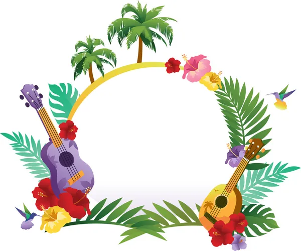 Tropical Abstract Banner — Stockvector