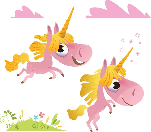 Collectie voor baby unicorn — Stockvector