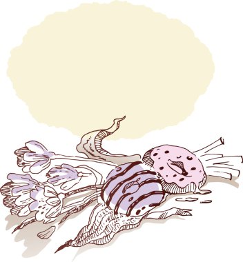 Sevimli çiçek kartıyla? ake