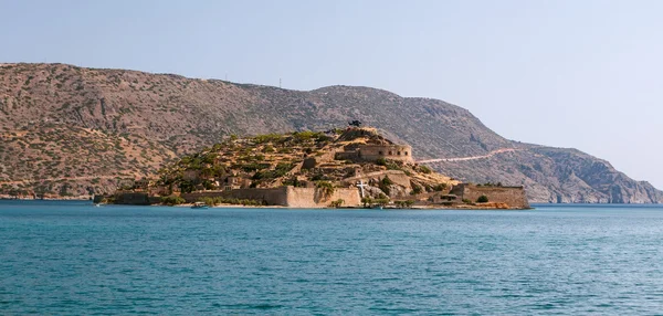 Крепость Спиналонга на Крите — стоковое фото