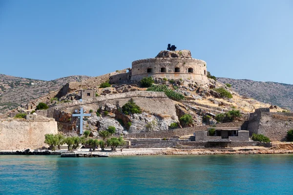 Spinalonga erőd Crete, Görögország — Stock Fotó