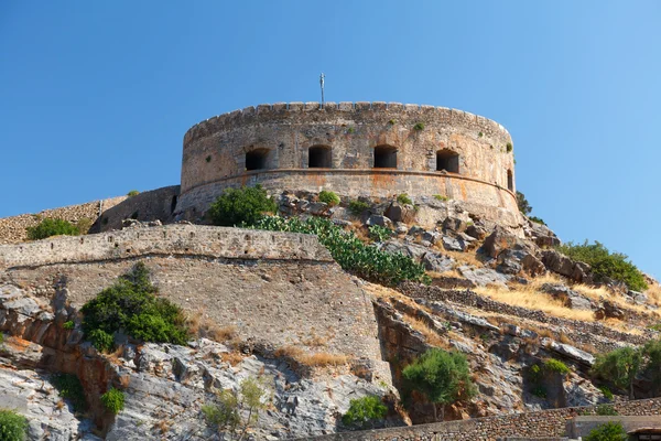 Creta Fortezza Spinalonga Grecia — Foto Stock