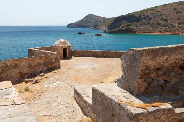 Kreta spinalonga fästning Grekland — Stockfoto