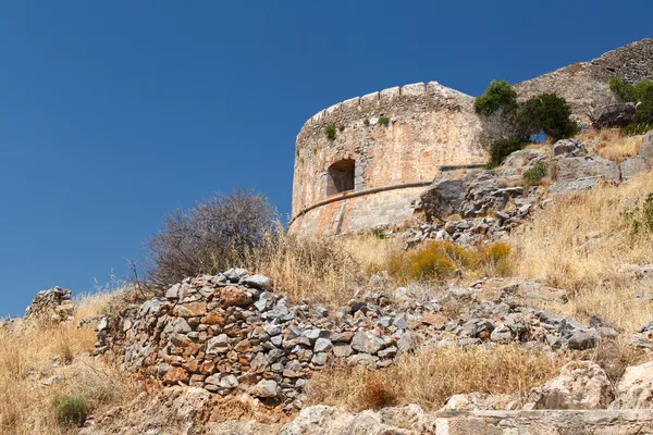 Crete Spinalonga Fortress Greece — Stock Photo, Image