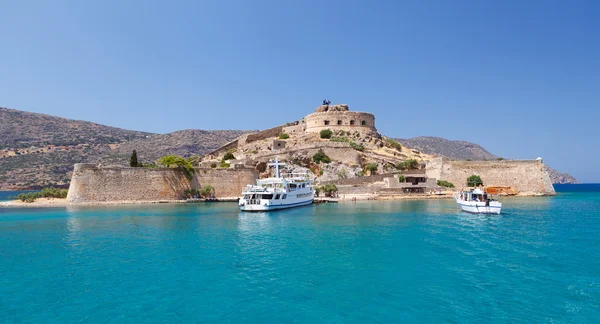 Spinalonga erőd Crete, Görögország — Stock Fotó