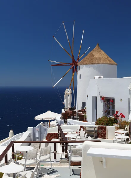 Windmill on Santorini island — Stock Photo, Image