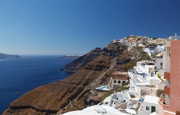 Santorini egyedülálló kilátással, Görögország — Stock Fotó