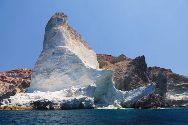 Weißer Strand. akrotiri. Santorini — Stockfoto