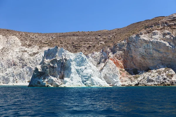 Weißer Strand. akrotiri. Santorini — Stockfoto