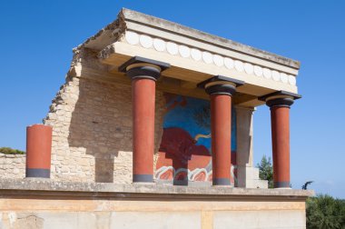Knossos Sarayı'nda crete, Yunanistan.