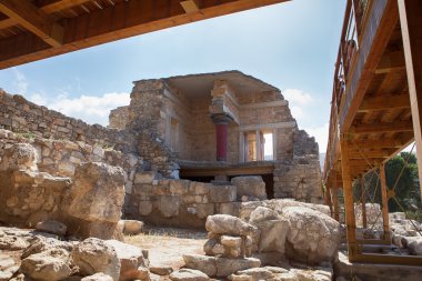 Knossos Sarayı'nda crete, Yunanistan.