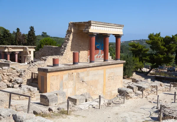 Palácio de Cnossos em Creta, Grécia . — Fotografia de Stock