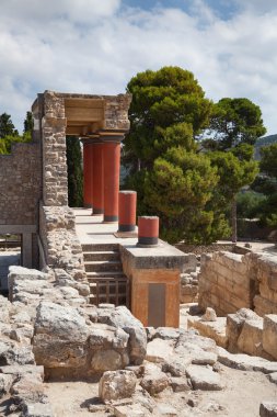 Knossos Sarayı'nda crete, Yunanistan.