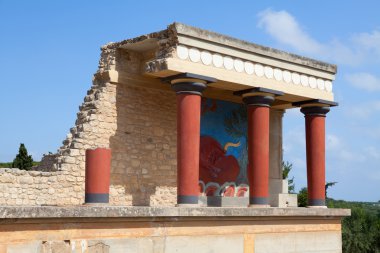 Knossos Sarayı'nda crete, Yunanistan.