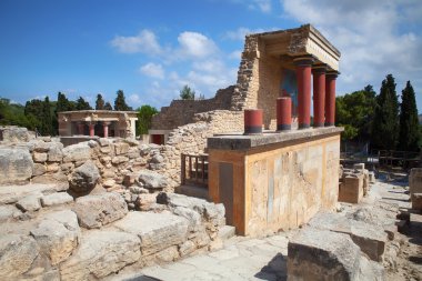 Knossos Sarayı'nda crete, Yunanistan.